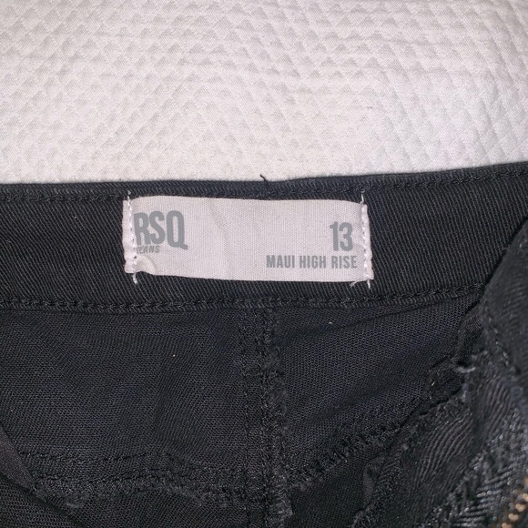 Black High Rise Shorts - Picture 3 of 3